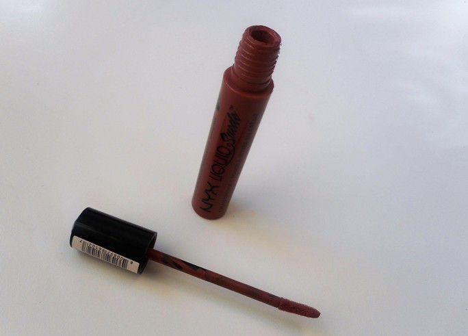 Open liquid lipstick tube