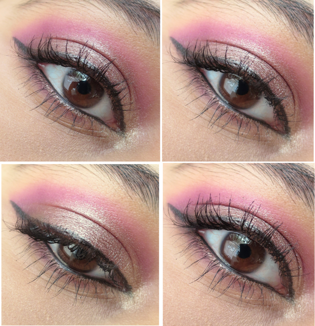 Pink eye makeup look