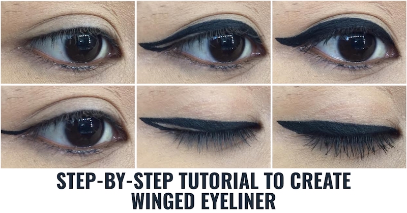 Winged Eyeliner Step By Step