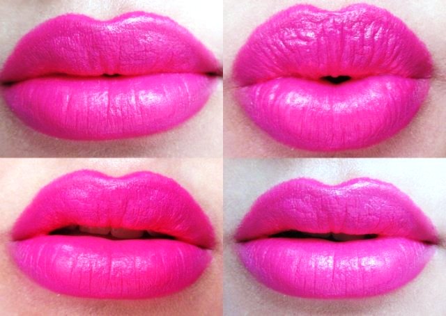 bright lipstick swatches