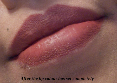 lipcolor after setting