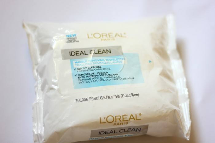 loreal ideal clean makeup removing towelette