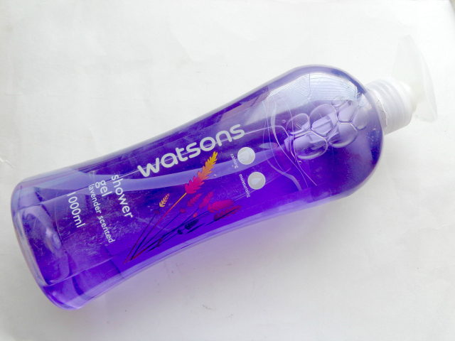 watsons lavender scented shower gel