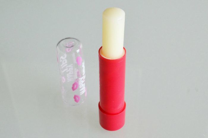 Blistex Happy Lips Strawberry Lip Balm open tube