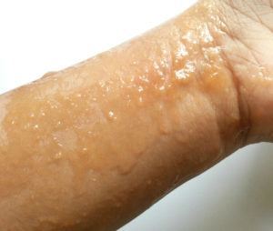 DIY Tan Removing massage toner swatch
