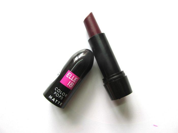 Elle 18 Color Pops Matte Lipstick Cherry Wine Review
