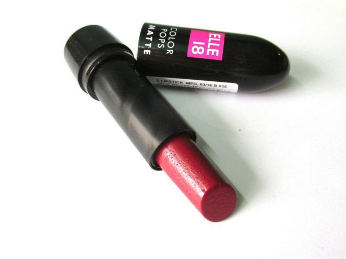 Elle 18 Color Pops Matte Lipstick Code Red Review