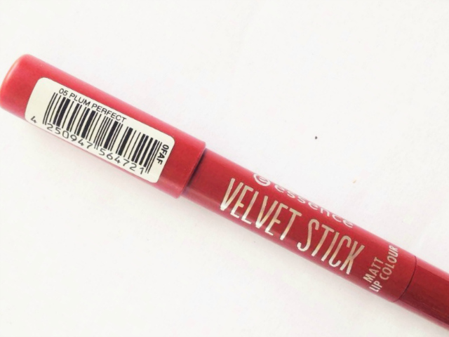 Essence Velvet Stick Matt Lip Color in Plum Perfect packaging