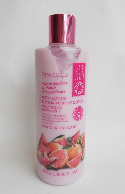 Grace Cole Watermelon and Pink Grapefruit Body Lotion bottle