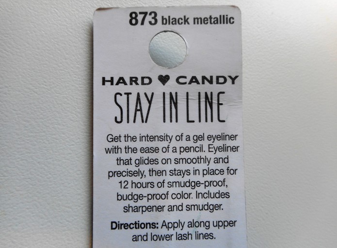 Hard Candy Eyeliner in Metallic Black product description