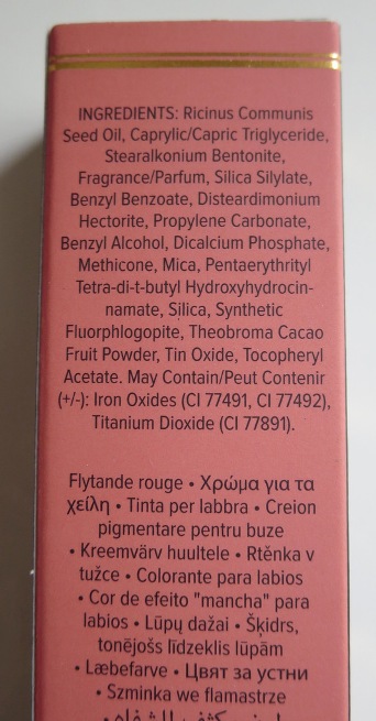 Ingredients liquid lipstick