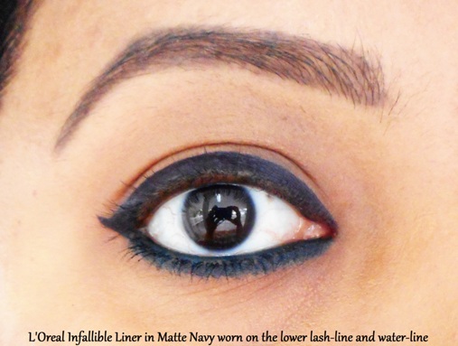 L'Oreal Infallible Never Fail Mechanical Liner in Matte Navy swatch