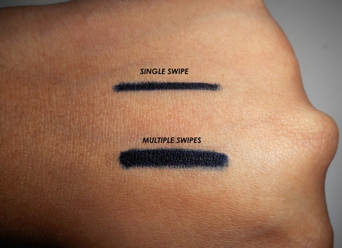 L'Oreal Infallible Never Fail Mechanical Liner in Matte Navy swatches