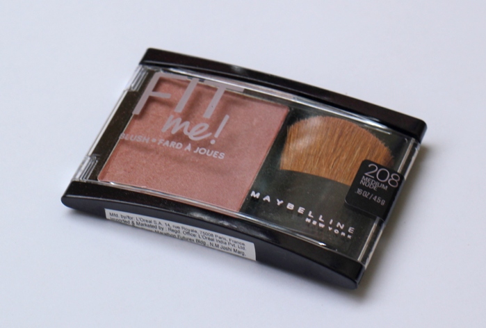 Maybelline Fit Me Blush Medium Nude Review, Swatch, FOTD