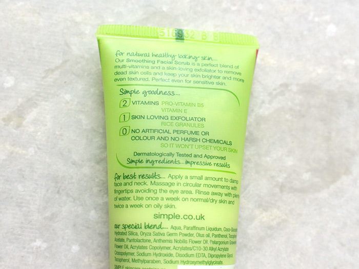 Simple Kind To Skin Smoothing Facial Scrub review