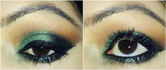 Step-by-Step Eye Makeup Tutorial - Green Smokey Eyes