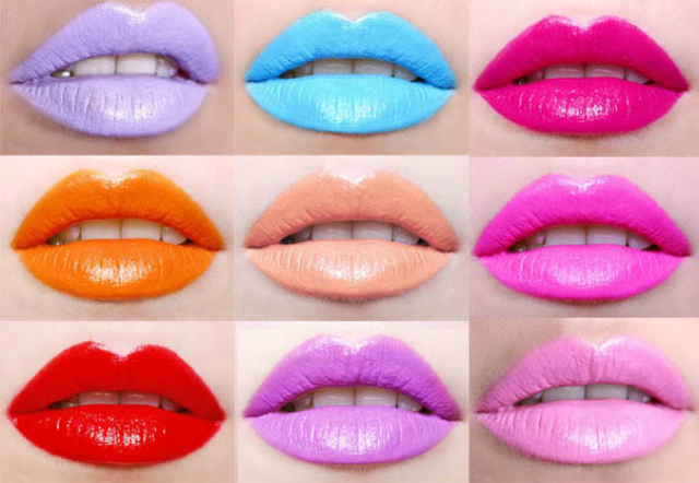 colored lips