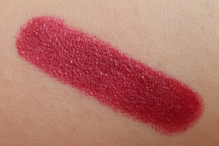 hand swatch matte lipstick