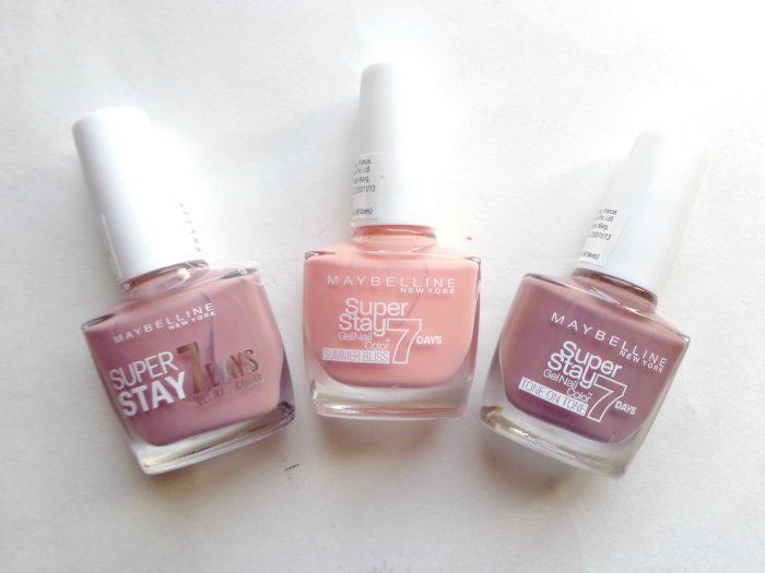 maybelline 7 days gel nail paint beige touch sukissed rose poudre