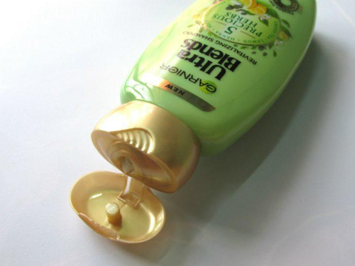 open shampoo bottle