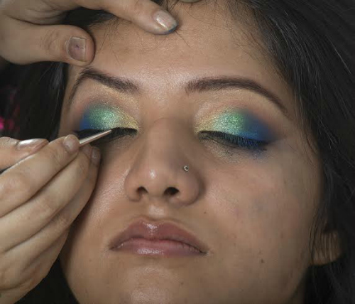 peacock feather eye makeup tutorial Step 7