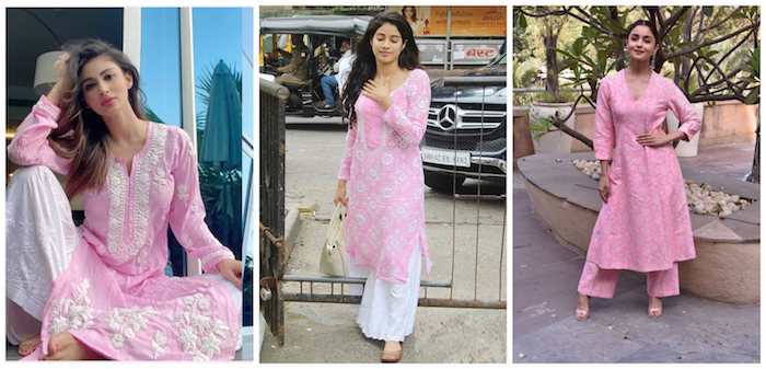Buy Designer Sarees Salwar Kameez Kurtis  Tunic and Lehenga  CholiExcellent Pink Kurtis  Tunic