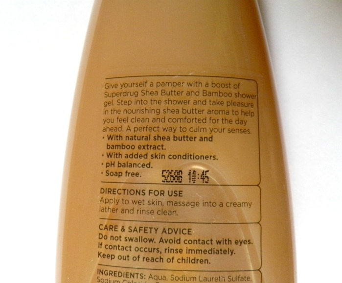 product description superdrug shower gel