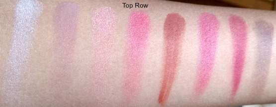 top row swatches