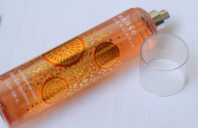 Bath and Body Works Mango Mandarin Fine Fragrance Mist bottle