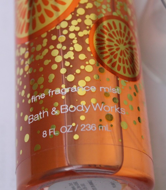 Bath and Body Works Mango Mandarin Fine Fragrance Mist packaging