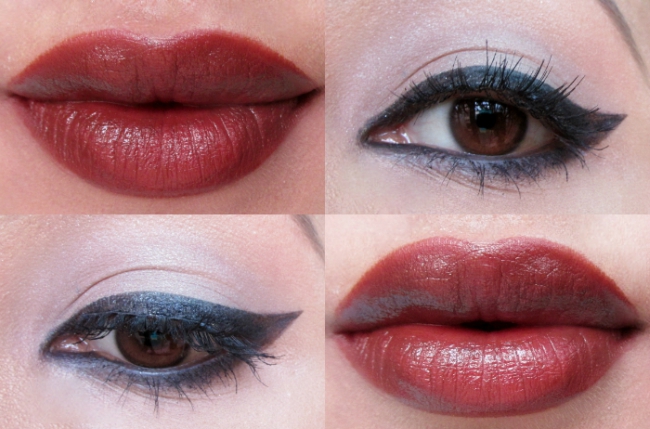 Bold Glam Lips with Cat Eyes 10