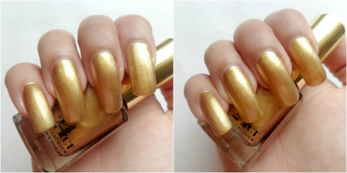 Colorbar Coppertone Gold 24 CT Nail Lacquer on nails