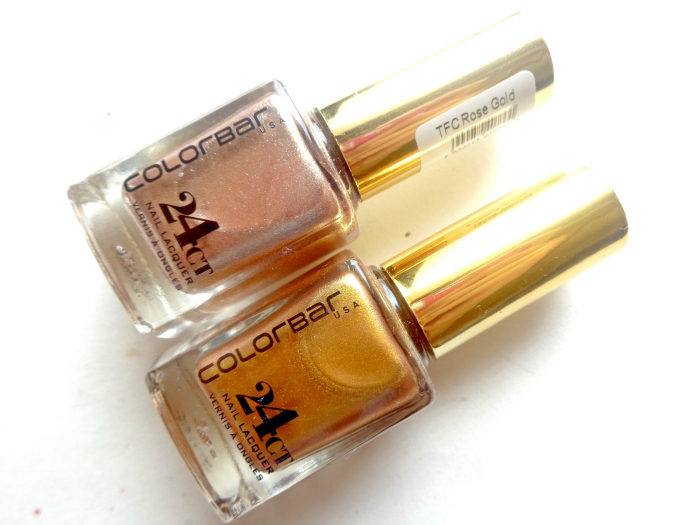 Colorbar Coppertone Gold & Rose Gold 24 CT Nail Lacquer