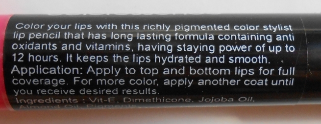 Coloressence Mistress High Pigment Matte Pencil product description