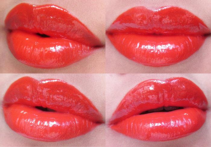 Coloressence Red Coral Liplicious Gloss Lip Swatch