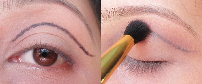 Cut Crease Eye Makeup Look tutorial step 2
