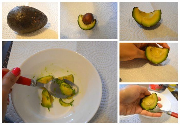 DIY Avocado Face Pack Step 1