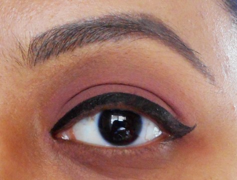 ELF Intense Ink Eyeliner in Charcoal eye swatch