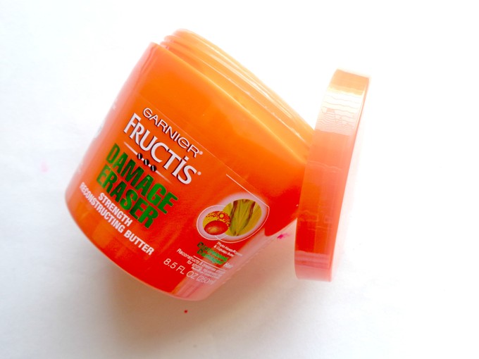 Garnier Fructis Damage Eraser Strength Reconstructing Butter tub