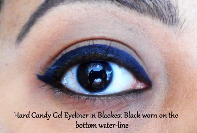Hard Candy Gel Eyeliner in Blackest Black eye swatch