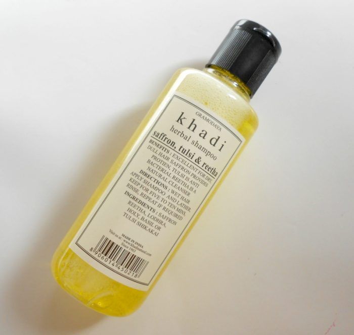 Khadi Saffron, Tulsi and Reetha Herbal Shampoo Review