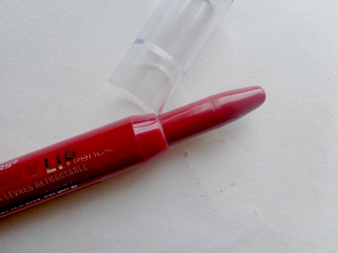 LA Colors Deep Red Chunky Lip Pencil tip