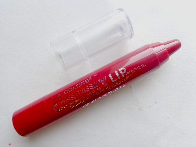 LA Colors Deep Red Chunky Lip Pencil