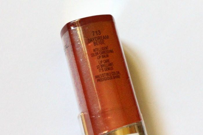 LOreal Daydream Beige 713 Intelligent Color Caressing Lip Balm name