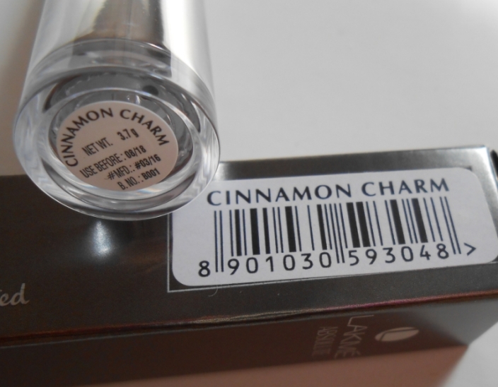 Lakme Absolute Cinnamon Charm Sculpt Studio Hi-Definition Matte Lipstick shade name