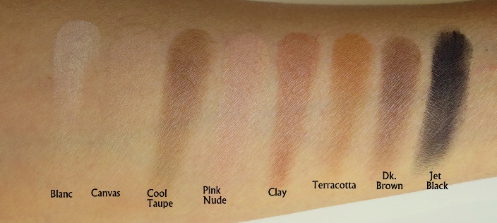 Lorac Pro Palette 3 swatches top row