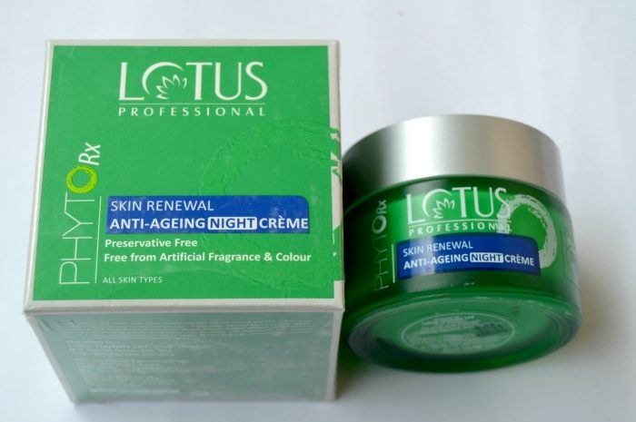 Lotus Herbals PHYTO-Rx Skin Renewal Anti-Ageing Night Creme Review