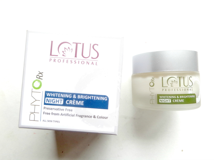 Lotus Herbals Professional Phyto-Rx Whitening & Brightening Night Crème