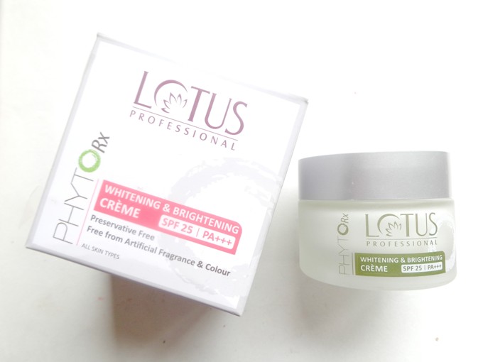 Lotus Herbals Professional Phyto-Rx Whitening and Brightening Creme