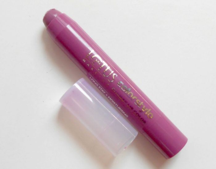 Lotus Make-Up Orchid Berry Colorstylo Chubby Lip Color texture